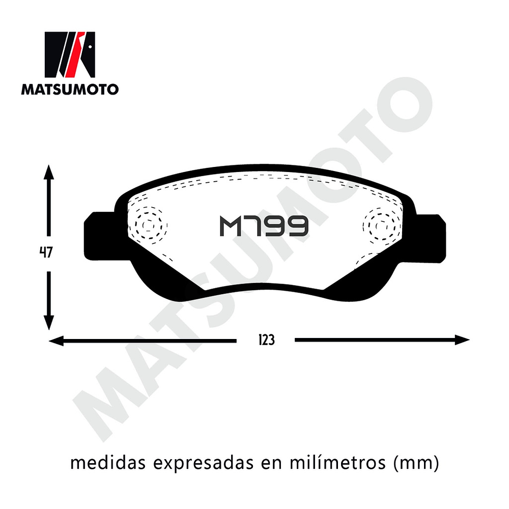 Pastillas De Freno Delantera Semi Metalica Para Citroen C1