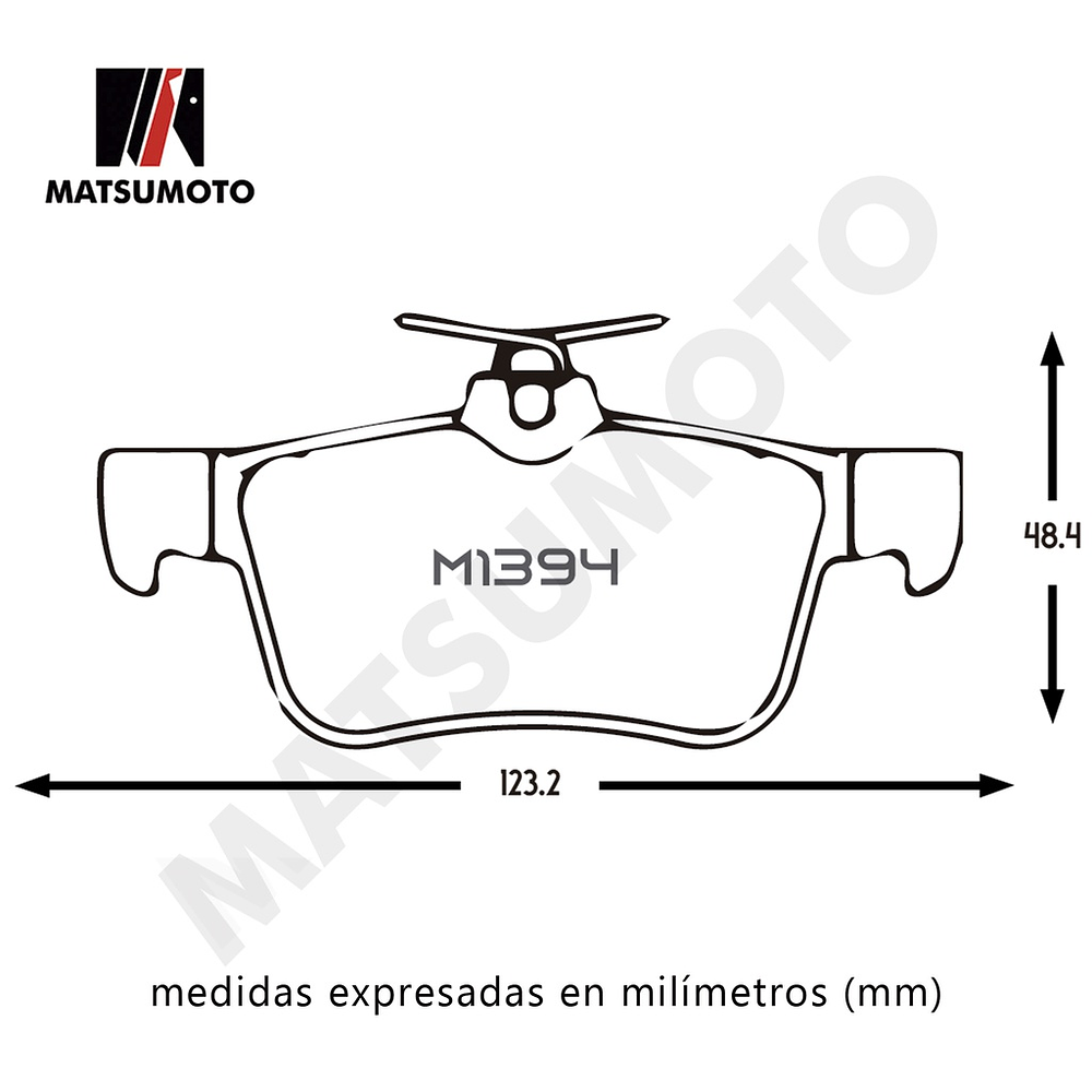 Pastillas De Freno Trasera Semi Metalica Para Ford Edge