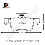 Pastillas De Freno Trasera Semi Metalica Para Ford Edge