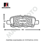 Pastilla De Freno Trasera Semi Metalica Para Suzuki Gran Vitara