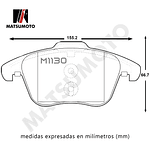 Pastilla Freno De Delantera Semi Metalica Para Audi Q-3