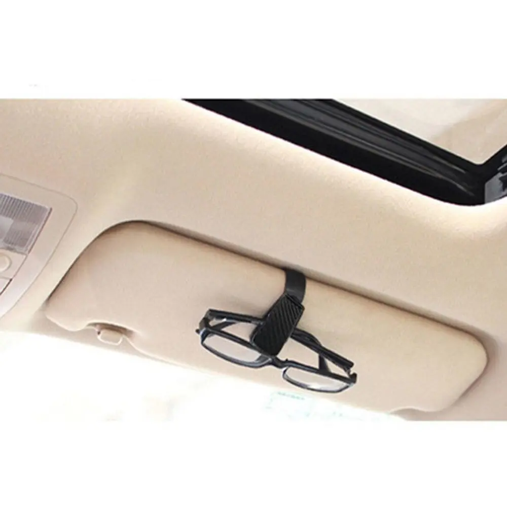 Clip Porta Lentes Y Tarjeta Universal Para Autos Fibra