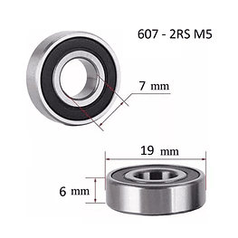 Rodamiento 607 2rs M5 Jtekt 7x19x6 Milimetros Japones