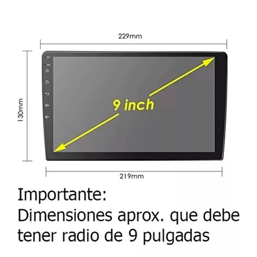 Bisel Adaptador Radio Para Kia Rio 2018-2021 9 Pulgadas