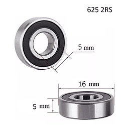 Rodamiento 625 2RS Craft 5x16x5