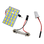 Placa Led 24 Led 12V Interior De Techo Para Auto