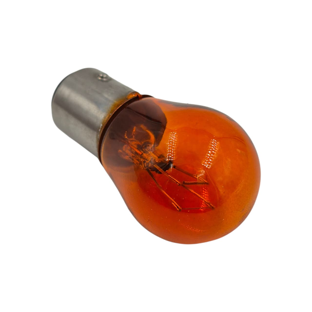 Ampolleta S25 Pata dispareja 2 Contactos 12v 21/5 W Ambar