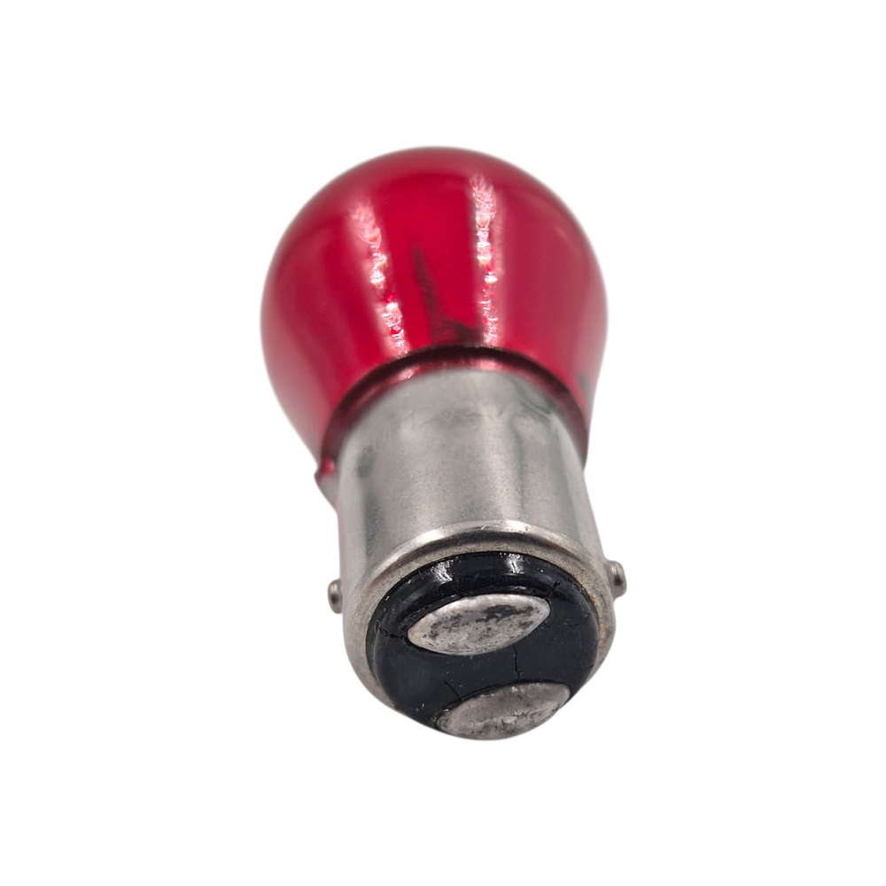Ampolleta S25 Pata dispareja 2 Contactos 12v 21/5 W Rojo