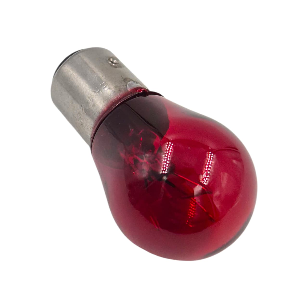 Ampolleta S25 Pata dispareja 2 Contactos 12v 21/5 W Rojo