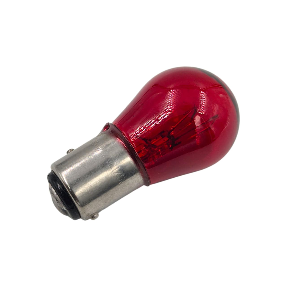 Ampolleta S25 Pata dispareja 2 Contactos 12v 21/5 W Rojo