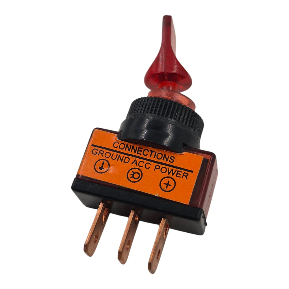 Interruptor 12 voltios con Luz 3 pines 2 posiciones 