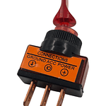 Interruptor 12 voltios con Luz 3 pines 2 posiciones 