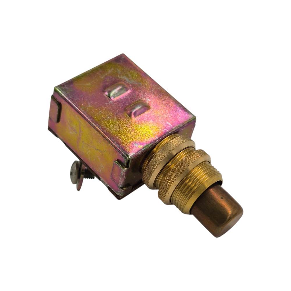 Botón Partida 12v 25 Amp Metalico Dorado