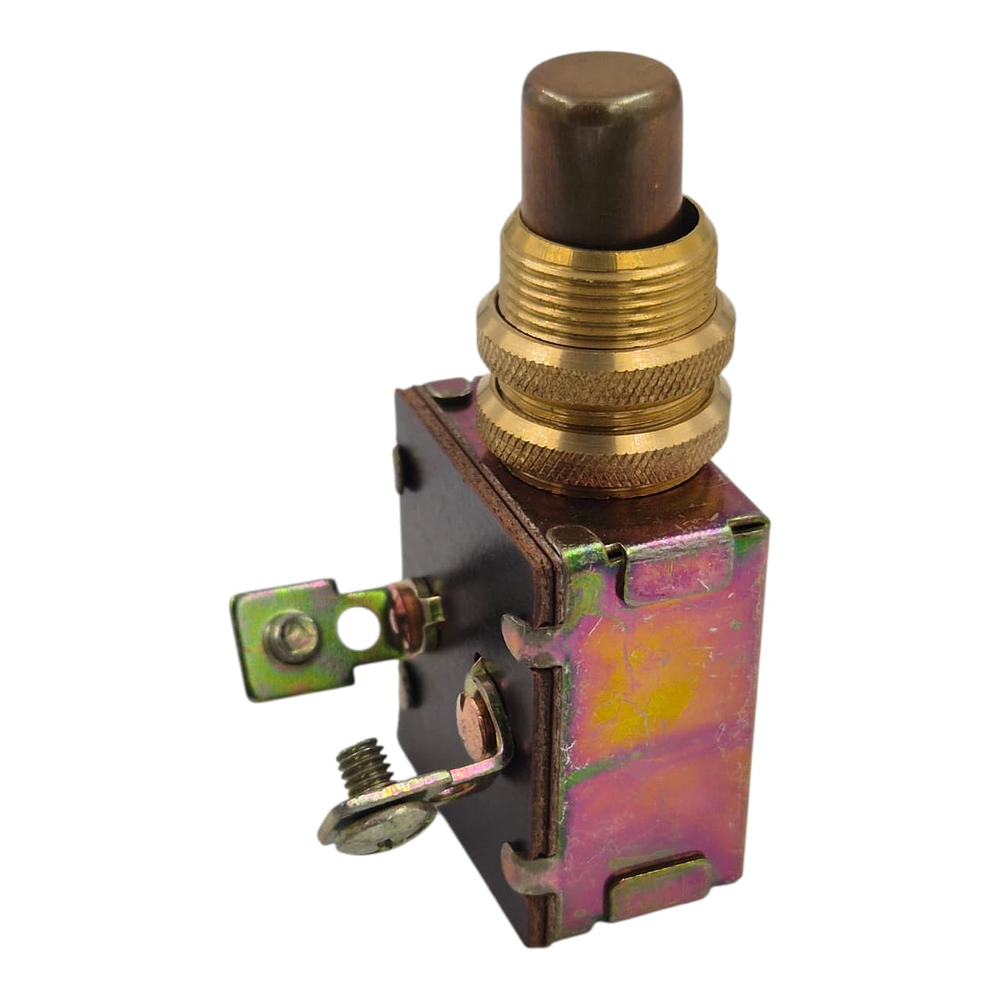 Botón Partida 12v 25 Amp Metalico Dorado