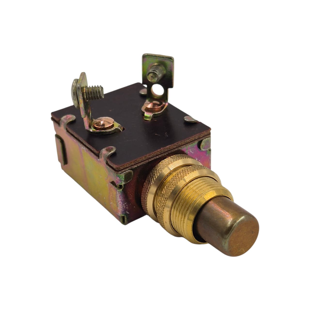 Botón Partida 12v 25 Amp Metalico Dorado