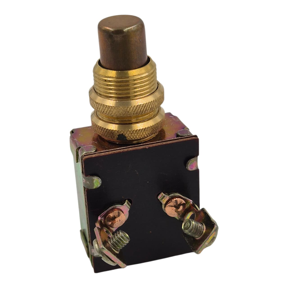 Botón Partida 12v 25 Amp Metalico Dorado