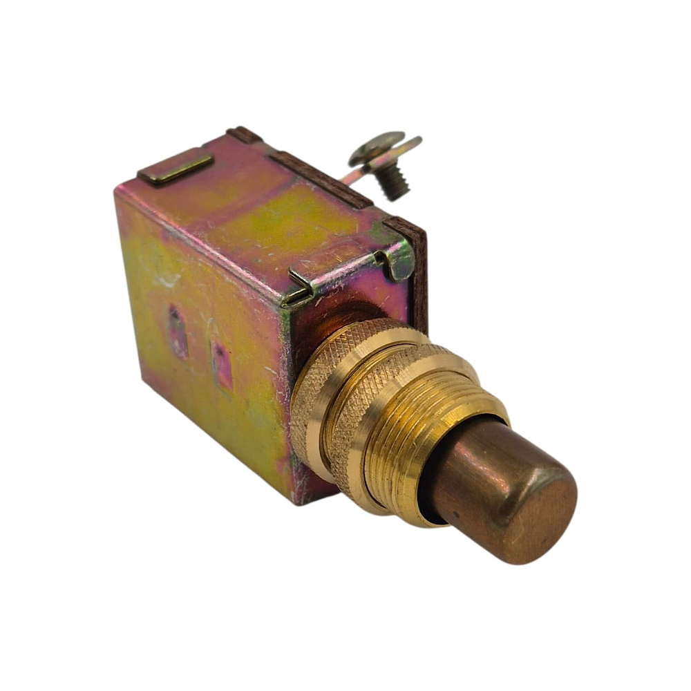 Botón Partida 12v 25 Amp Metalico Dorado