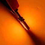 Par Ampolletas 24 Led T10 Ambar Amarillo Cola De Pescado Canbus