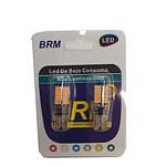 Par Ampolletas 24 Led T10 Ambar Amarillo Cola De Pescado Canbus