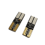 Par Ampolletas 24 Led T10 Azul Cola De Pescado Canbus