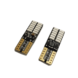 Par Ampolletas 24 Led T10 Azul Cola De Pescado Canbus