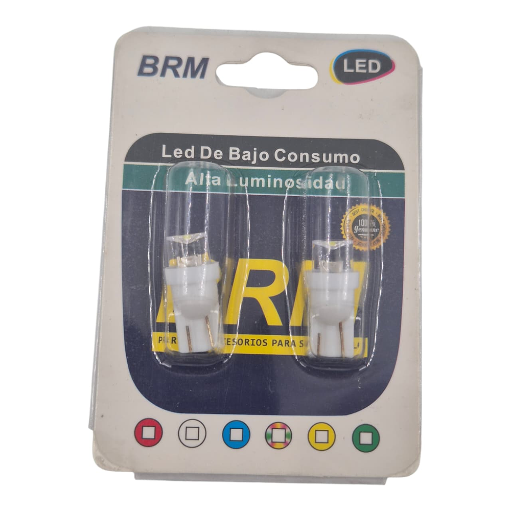 Ampolleta Led T10 Cola De Pescado Luz Blanca 12v 3w