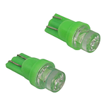 Ampolleta Led T10 Cola De Pescado Luz Verde 12v 3w