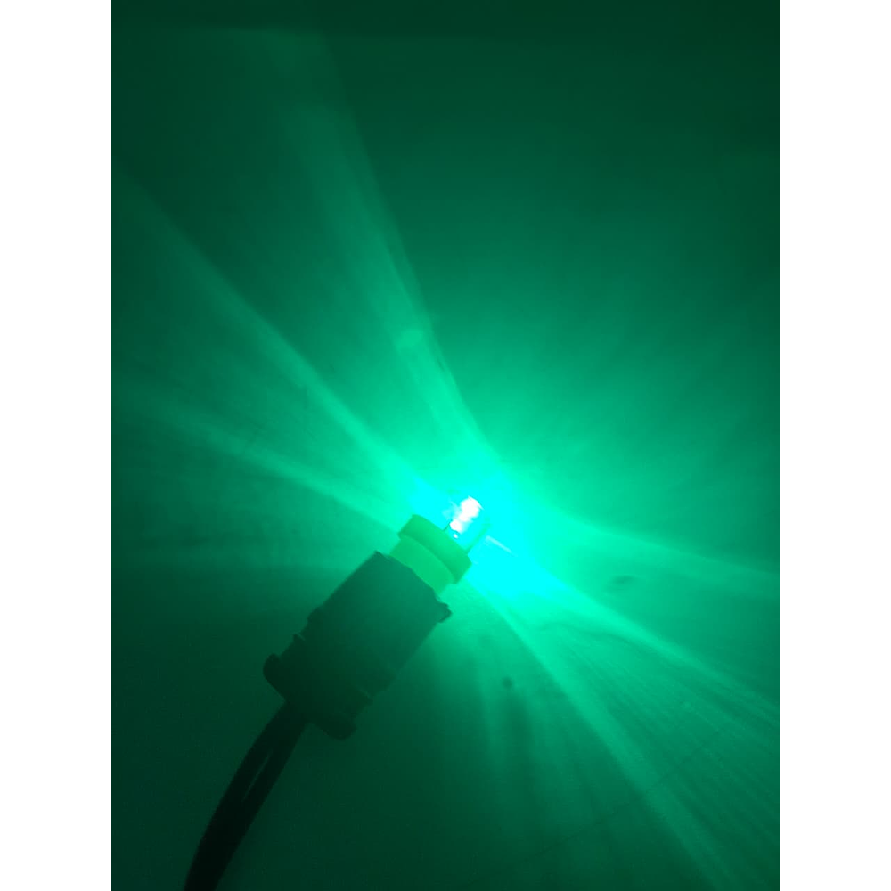 Ampolleta Led T10 Cola De Pescado Luz Verde 12v 3w