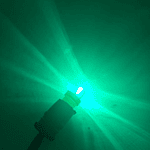 Ampolleta Led T10 Cola De Pescado Luz Verde 12v 3w