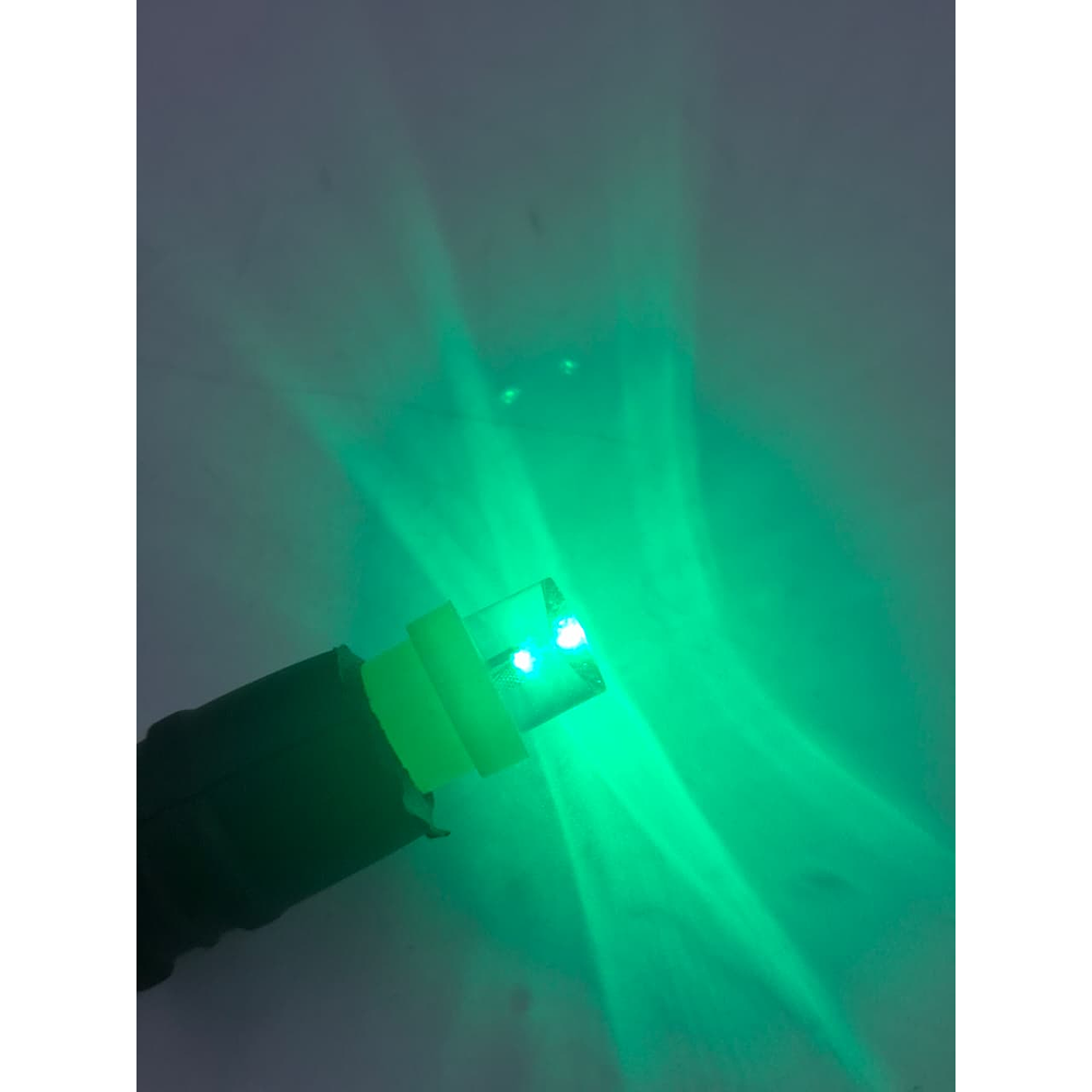 Ampolleta Led T10 Cola De Pescado Luz Verde 12v 3w