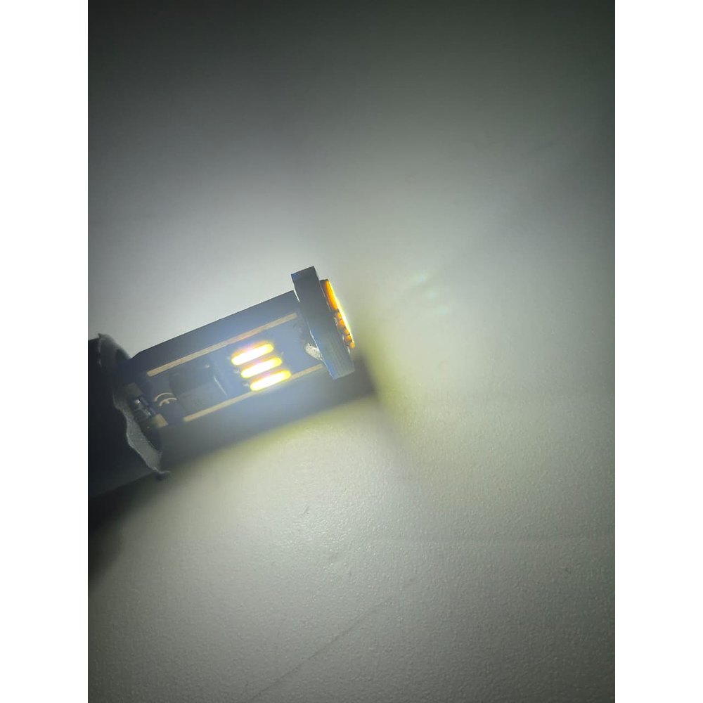 Par Ampolletas 9 Led T10 Blanco Cola De Pescado Canbus