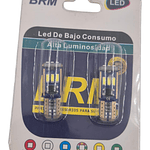 Par Ampolletas 9 Led T10 Blanco Cola De Pescado Canbus