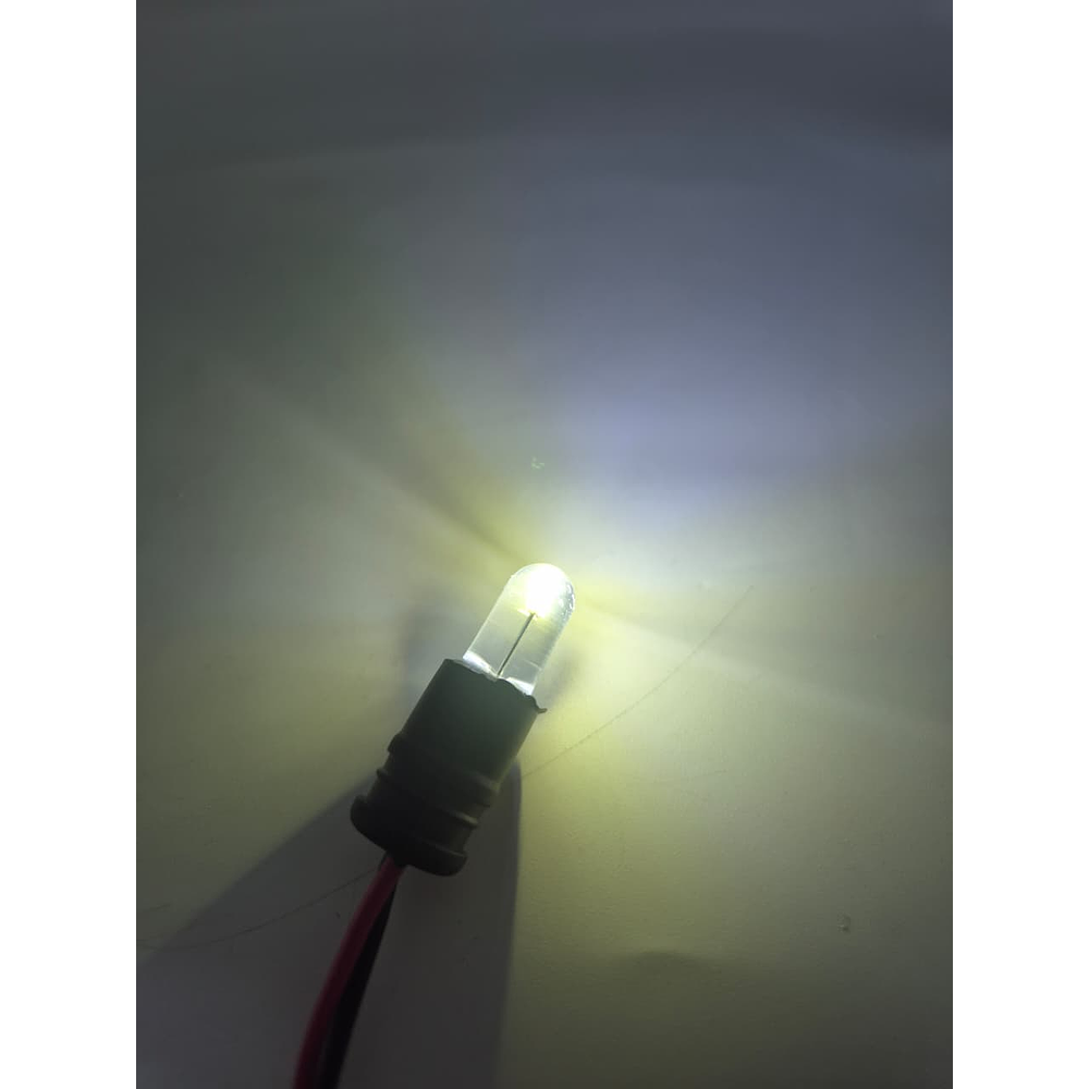 Par Ampolletas 1 Led T10 Blanco Cola De Pescado 
