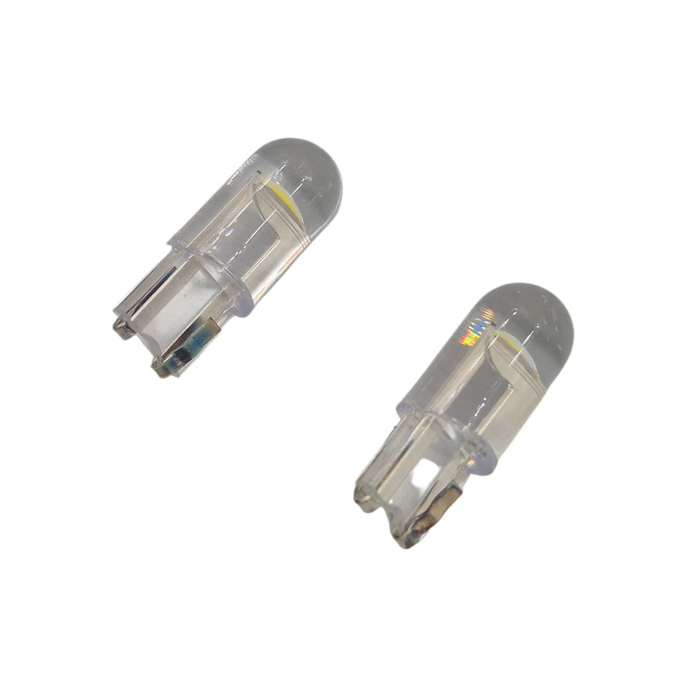 Par Ampolletas 1 Led T10 Blanco Cola De Pescado 