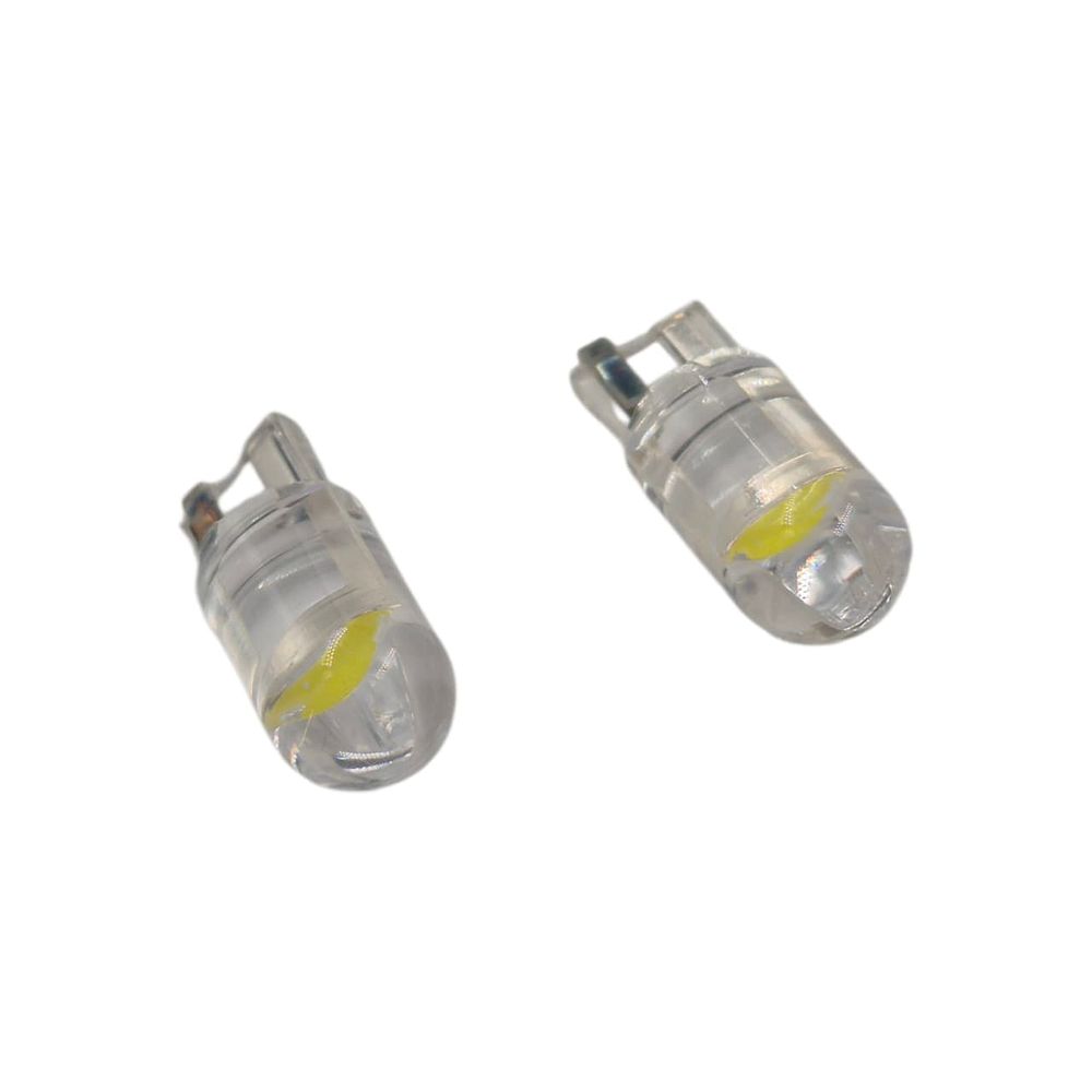 Par Ampolletas 1 Led T10 Blanco Cola De Pescado 