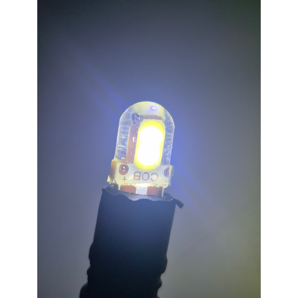 Par Ampolletas 2 Led T10  Blanco Cola De Pescado 