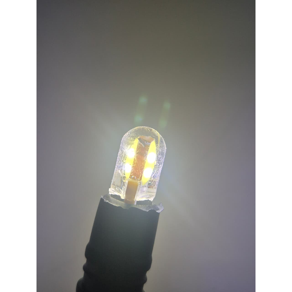 Par Ampolletas 2 Led T10  Blanco Cola De Pescado 