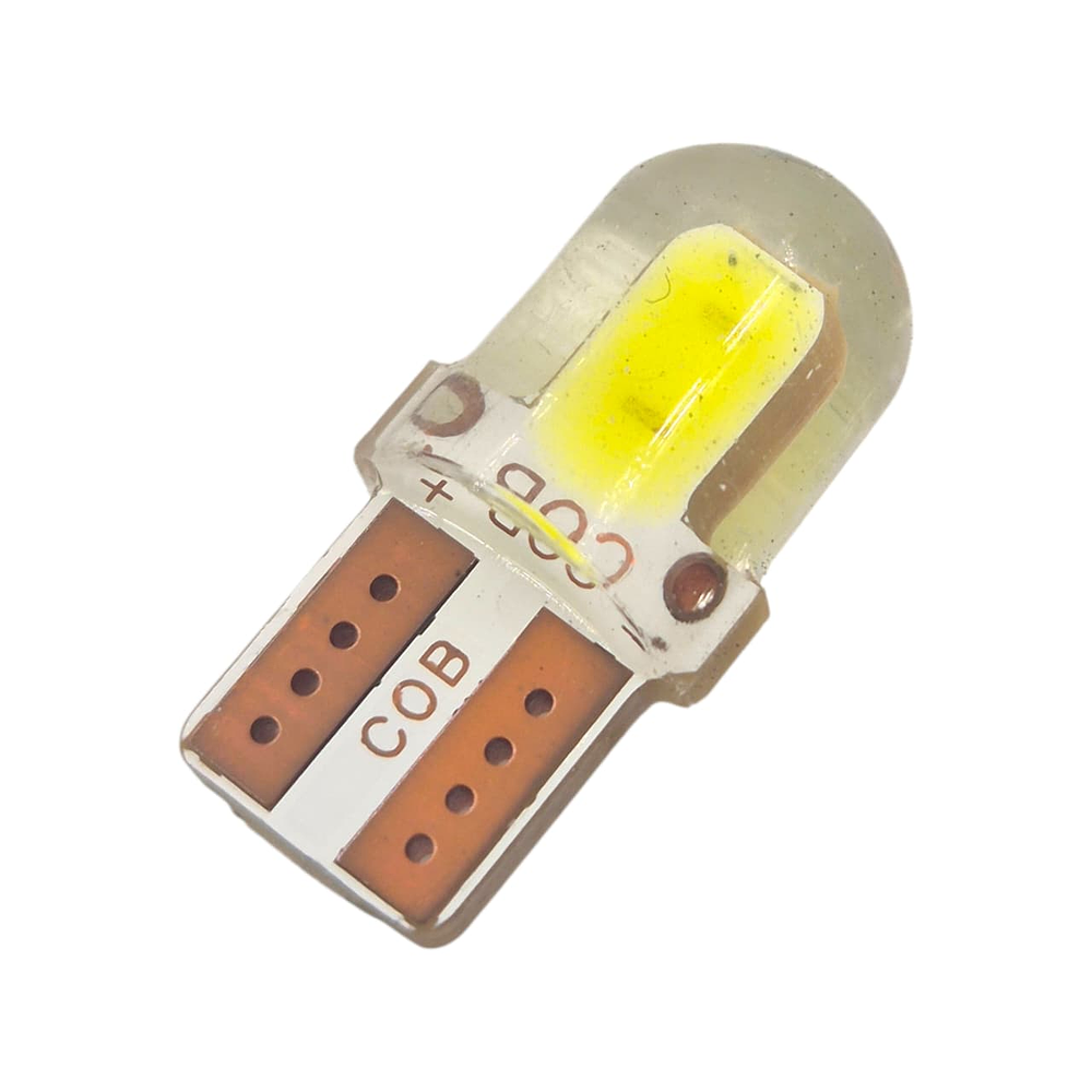 Par Ampolletas 2 Led T10  Blanco Cola De Pescado 