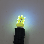 Par Ampolletas 7 Led T10 Blanco Cola De Pescado 