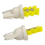 Par Ampolletas 7 Led T10 Blanco Cola De Pescado 