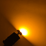 Ampolleta Plana 6 Led T10 Cola De Pescado Amarilla Ambar 12v 