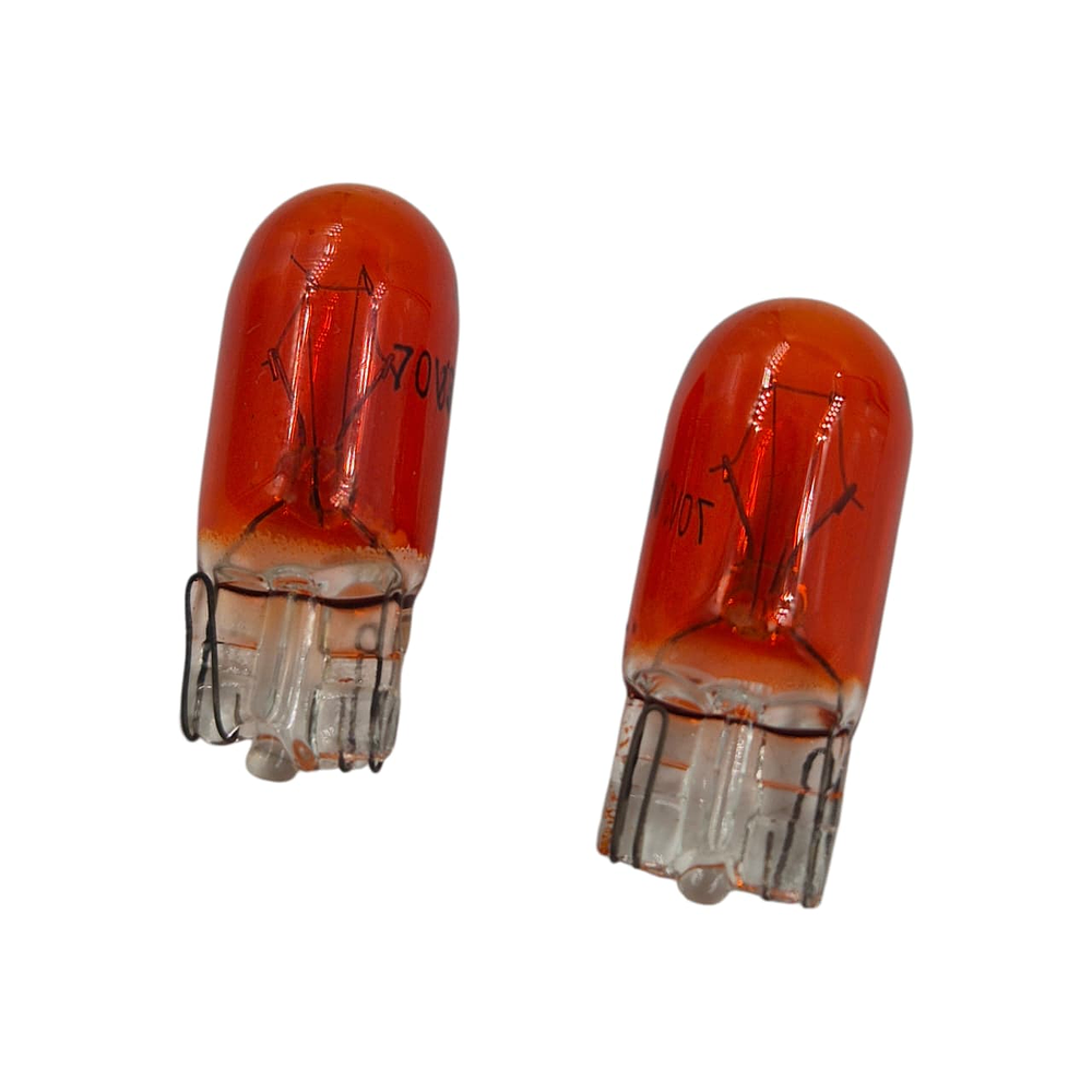 Ampolleta T10 Cola De Pescado Amarilla Ambar 70v 