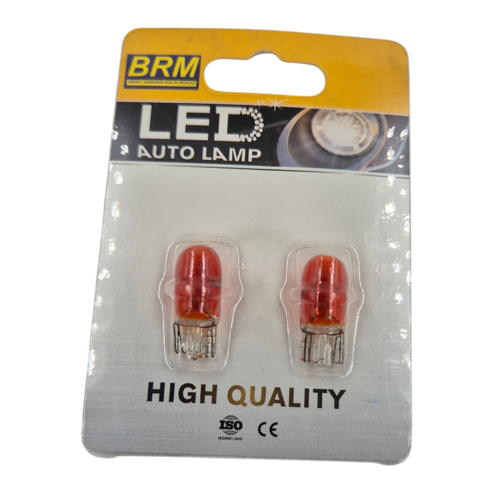 Ampolleta T10 Cola De Pescado Amarilla Ambar 70v 