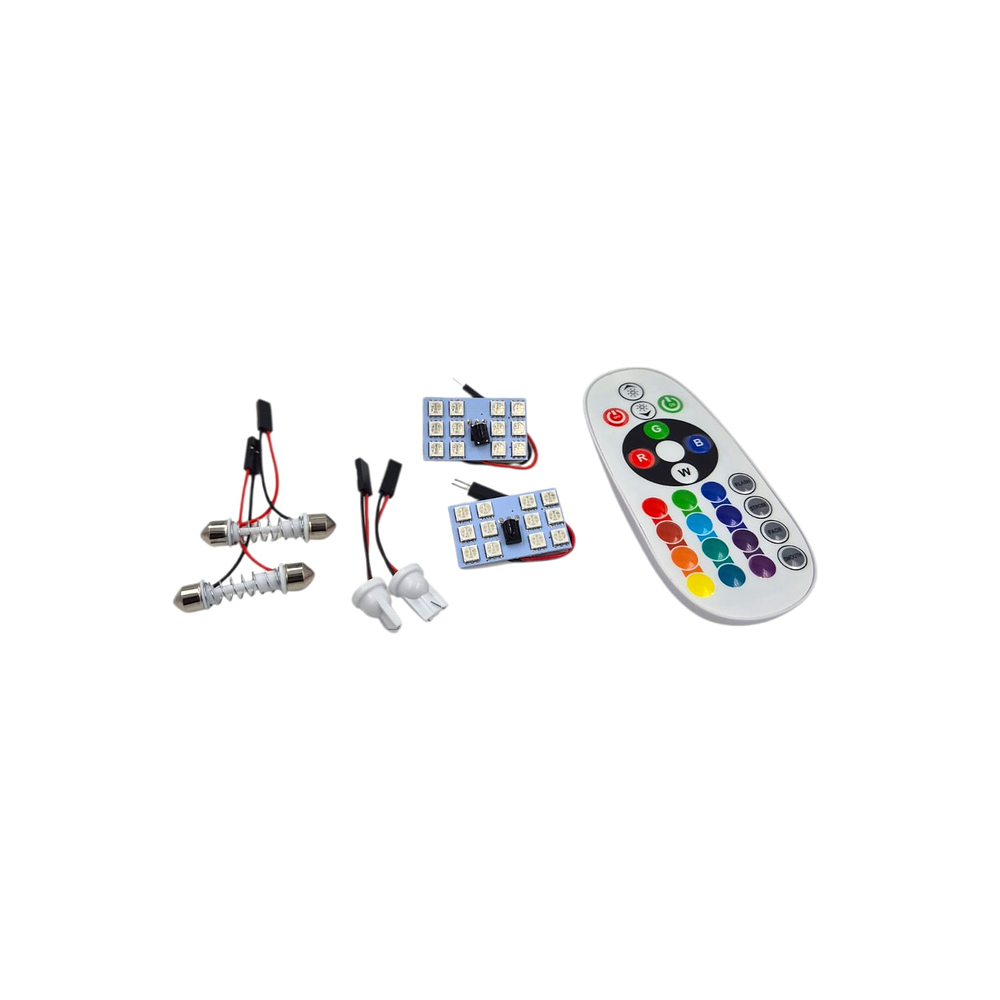 Placa 12 Led Rgb Con control