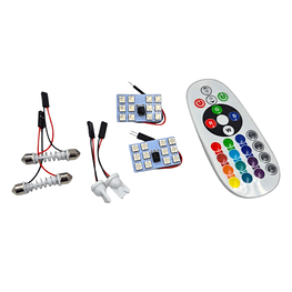 Placa 12 Led Rgb Con control