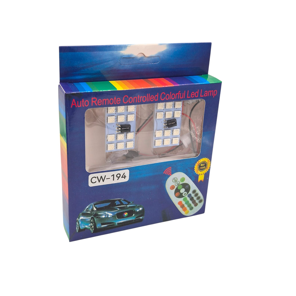 Placa 12 Led Rgb Con control