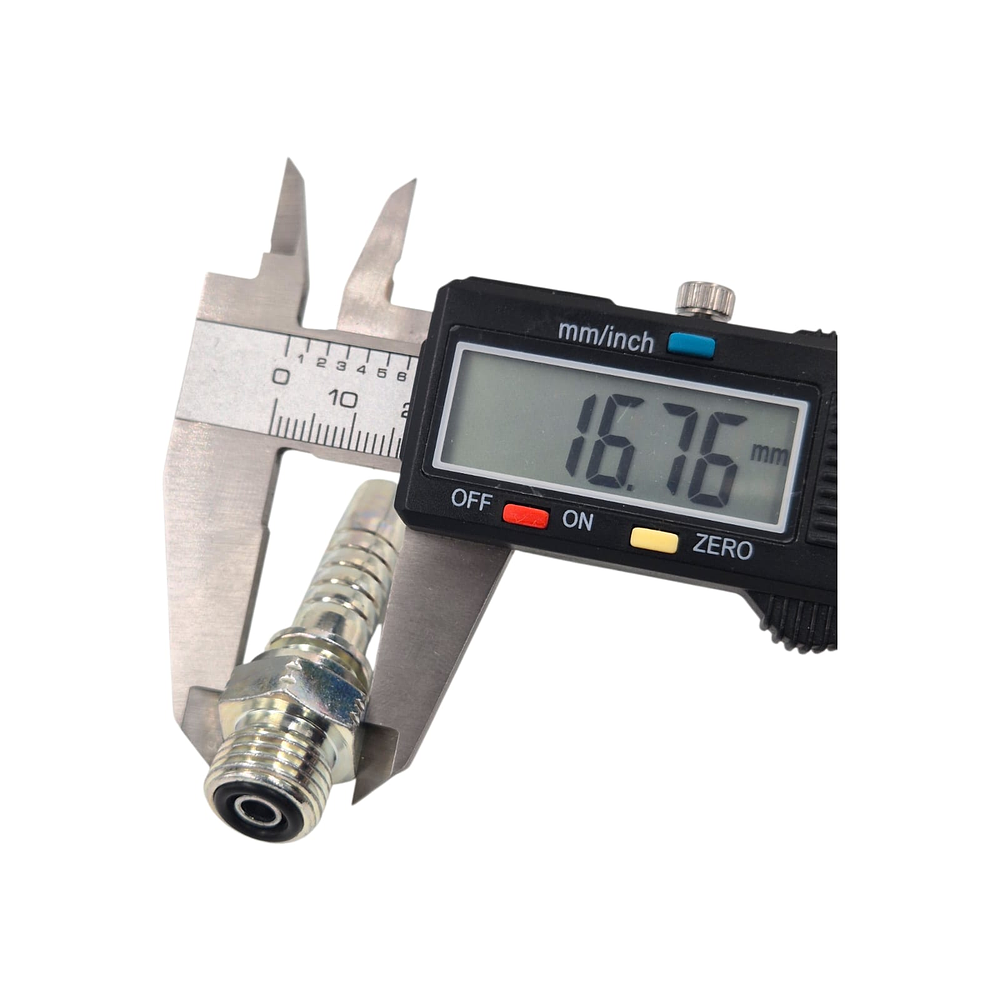 Conector Hidráulico Macho ORFS 9/16" pulgadas Hilo 18 10mm