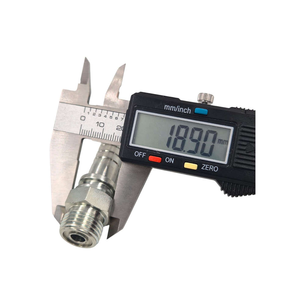 Conector Hidraulico Macho ORFS 11/16 pulgadas Hilo 16 13mm