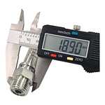 Conector Hidraulico Macho ORFS 11/16 pulgadas Hilo 16 13mm