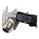 Conector Macho Jic 37 Flare One Piece 1.5/16 pulgadas hilo 12